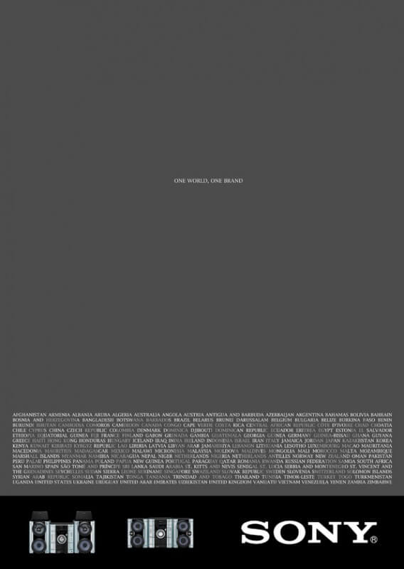 SONY made in sony 568x800 One world, one brand