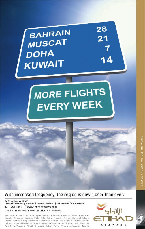 roadsign With increased frequency, the region is now closer than ever